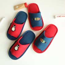 오리고 키즈 자수 오픈 실내화 2color, 물고기