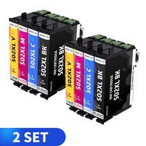HINICOLE 502XL 엡손 502 XL 잉크 카트리지 호환 식 홈 XP-5105 XP5105 XP5100 인력 WF-2860, CHINA, 2Set