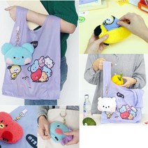 BT21 미니니 인형 케이스 에코백 숄더백 휴대용 포켓 장바구니