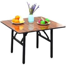 다용도테이블 IKEA 접이식 식탁 가정용 원형 야외 낮은 스톨 작은 사각형 테이블, [15] 브라운  길이 60 폭 40 높이 51 cm