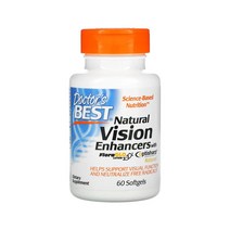 닥터스 베스트 내츄럴 비젼 인핸서 + 플로라글로 루테인 60소프트젤 Natural Vision Enhancers with FloraGlo Lutein, 1개, 기본