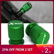 야마하 XMAX 300 XMAX 400 XMAX 250 XMAX 125 오토바이 CNC 알루미늄 액세서리 휠 타이어 밸브 스템 캡 CNC 밀폐 커버, [5] Black