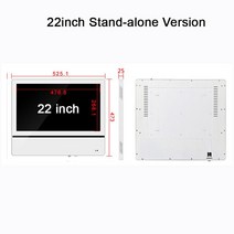 did모니터 광고용모니터 전자메뉴판 19/ 22 빌딩 엘리베이터 벽 산 LCD 광고 모니터 LED 울트라 얇은 프레, 09 22in Stand-alone