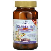 솔가 Kangavites 멀티비타민 및 미네랄 포뮬러 톡톡 튀는 베리 츄어블 120정, 2병
