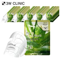 3W CLINIC 후레쉬 알로에 마스크 시트 50매