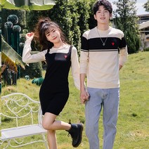 커플시밀러룩 휴양지 커플룩 웨딩 촬영 시밀러룩 캐쥬얼 제주도 XXXL까지 겨울 스웨터
