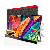 InnoView Adobe 모바일 모니터 디스플레이 100% RGB 15.6인치 4K 터치 패널 IPS LCD 광택 USBC MiniHDMI HDR 모드 FreeS, 15.6, 1개
