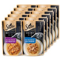 쉬바 고양이 간식 수제수프, 참치 닭가슴살40g, 24개입