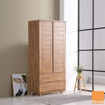 리퍼 잘나가 투서랍 800 옷장 원목 장롱, 월넛