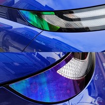 AM 캐스퍼 전용 카멜레온 라이트 리플렉터 필름 스티커, 퍼플카멜레온