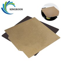 Kingroon 3d 프린터 히트 베드 핫 베드 pei 스티커 제거 스프링 강판 kp3s ender 3 용 pre-applied pei 플렉스 마그네틱베이스, 350x350mm, 05 350x350mm