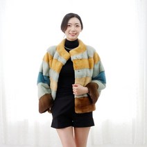 우진모피(WJ) 코펜하겐퍼 휘메일풀스킨 호리젠탈 밍크코트(4MT7709) 국내생산 본사직영
