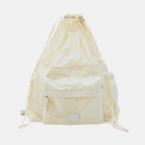 DRAWSTRING BACKPACK - WHITE