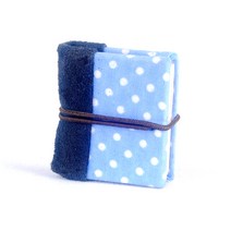 DIY미니북책갈피 도트 스카이블루 북아트 미술체험