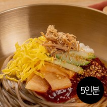 의령소바 다인용 매콤달콤 비빔소바 5인분 세트 (만능비빔양념장1통 + 메밀생면 5인분), 1개