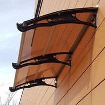 캐노픽스 800X1200 현관 캐노피 상가 렉산 지붕 처마 차양막 비막이 DIY조립, 검정틀 블루렉산