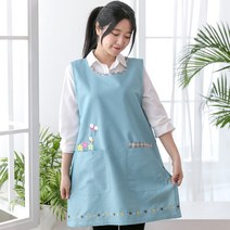 데코에버 꽃과나비 원피스앞치마, 민트(빅L사이즈), 1개