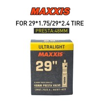 1pc 초경량 MAXXIS 26 자전거 내부 튜브 모든 Size16 20 26 27.5 29 AV FV Presta Stab 블로우 프루프 MTB 도로 자전거 튜브 카메라 타이어, 29x1.75 2.4 fv