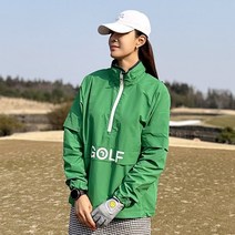 블루샤론 골프웨어 골프 배색 바람막이