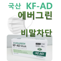 에버그린 비말 차단 마스크 1박스 50매입