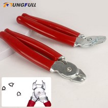 철망울타리 휀스 펜스 메쉬휀스 철조망수동 묶는 케이지 특수 설치 ToolsChicken 메쉬 와이어 펜싱 크림핑, 03 Straight With Rings