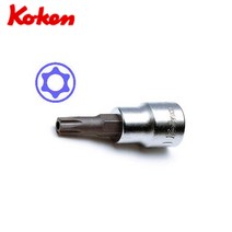 일본 코켄 고겐 코겐 3/8인치 홀타입(TH) 별 비트소켓 복스알 3025 전장 50mm, TH50