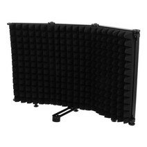 사운드 마이크 실드 필터마이크 커버 음향 층 방풍 노래 반사판 흡수 마이크 윈드 스크린, 검은색