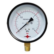 삼성계기 일반 압력계 진공계 연성계 A타입 100파이, 100파이 -1에서 3bar 연성계
