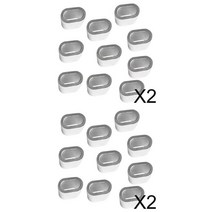 루프 슬리브를 압착하는 40 조각 알루미늄 스틸 와이어 로프 케이블 페룰, 3mm, 알류미늄, 은
