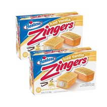 Hostess 아이스드 바닐라 징거스 Iced Vanilla Zingers 얼려먹는 일본편의점빵 360g 2팩