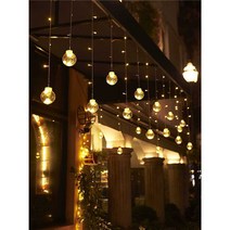 와이어전구 은하수조명 LED트리전구 크리스마스전구 조명, 색상(별과 달 스타일) (플러그인 모델) 3.5m  0