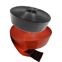 이중 코팅 천막호스 50mm 부터 전 규격 검정특지, 주황색 천막호스, 10인치 250mm