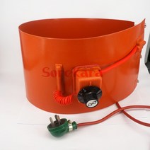 드럼히터 드럼밴드 히터 200 l(55 갤런) 125x1740x1.8mm 1000w1500w 220v 유연한 실리콘 밴드 담요 오일 바이오 디젤 플라스틱 금속 배럴, 1500w