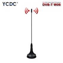실내안테나 TV안테나 UHD안테나 마그네틱 베이스가 있는 5dbi 안테나 174-230 MHz 및 470-862MHz TV 동축 수 커넥터 DVB-T HDTV 디지털 프리뷰용