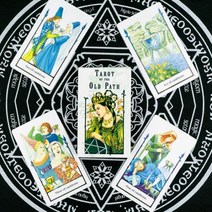 타로책 스프레드천 동양 카드 종류 예쁜 초보 세트 le tarot 마나라 타로 데크 테이블 오라클 점술 운명 영어 보드 게임 놀이 파티 요술 용품 제단용, 78PCS TT35