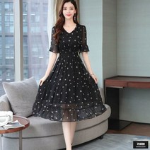 가바바 여성 원피스 별빛 패턴 하객룩 원피스 G50859