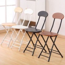 모던 인테리어 원목 등받이 접이식 의자 우드 폴딩 체어 거실 식탁 사무실 카페 의자 편안하고 튼튼한 의자, 블랙