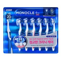 2080 모노클 프리미엄 칫솔 세트, 2개입, 3개