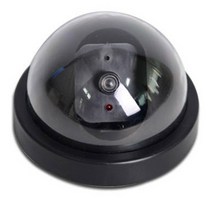 간단 설치 원형 CCTV 모형 카메라 빨간 램프 사업 산업 업소 사무실 음식점 공공장소 보안 방범 경찰용품