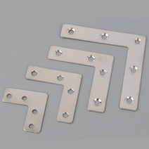 10개 DIY 목재의자 다리고정 보강 ㄱ자 평철 꺽쇠 목공예 가구제작 다목적 선반설치 철물, 50x50mm