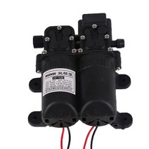 shangren 마이크로 다이어프램 펌프 80W 고압 워터 펌프 12V 5.5L/min 0.8Mpa 116PSI 분무기 펌프 캐러밴 잔디 RV 해양 보트 플랜트, 설명, 블랙, 플라스틱