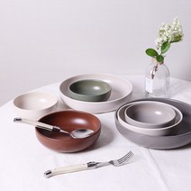 포르투갈 메사 우노 미니멀 도자기볼 대접 볼접시 3종, 볼 소 12cm 1p, 크림