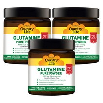 컨트리라이프 글루타민 퓨어 파우더 5000mg 글루텐 프리, 275g, 3개