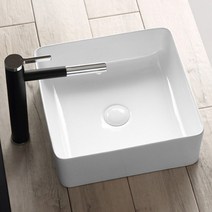 DH-0010 도기볼세면기-BT탑볼세면기, CH 청동(멍)자동폽업, P트랩(벽배수) 32cm