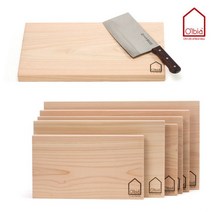 올비아 편백나무 칼도마 국내생산 친환경 원목 통도마, 편백나무도마 (소) 무절 40x20cm