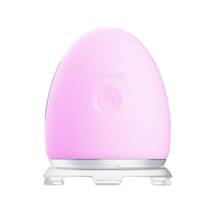 샤오미인페이스 에그 이온 갈바닉 전동 피부 마사지 관리기 CF-03D, 핑크, 소프트 핑크