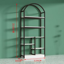 북유럽 디자인 아치형 골드 금장 장식장 거실 매장 디스플레이 진열장 선반 인테리어 수납, O