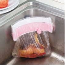 구이사 싱크대 음쓰통 음식물 쓰레기통 휴지통 싱크대 주방 핑크