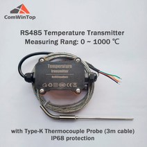 온도센서 방수 RS485 PT100 K 타입 열전대 DS18B20 온도 센서 프로브, [02] ktype thermocouple