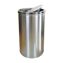 리빙플랜 대형 스텐 뱅뱅이쓰레기통 스윙휴지통 65L